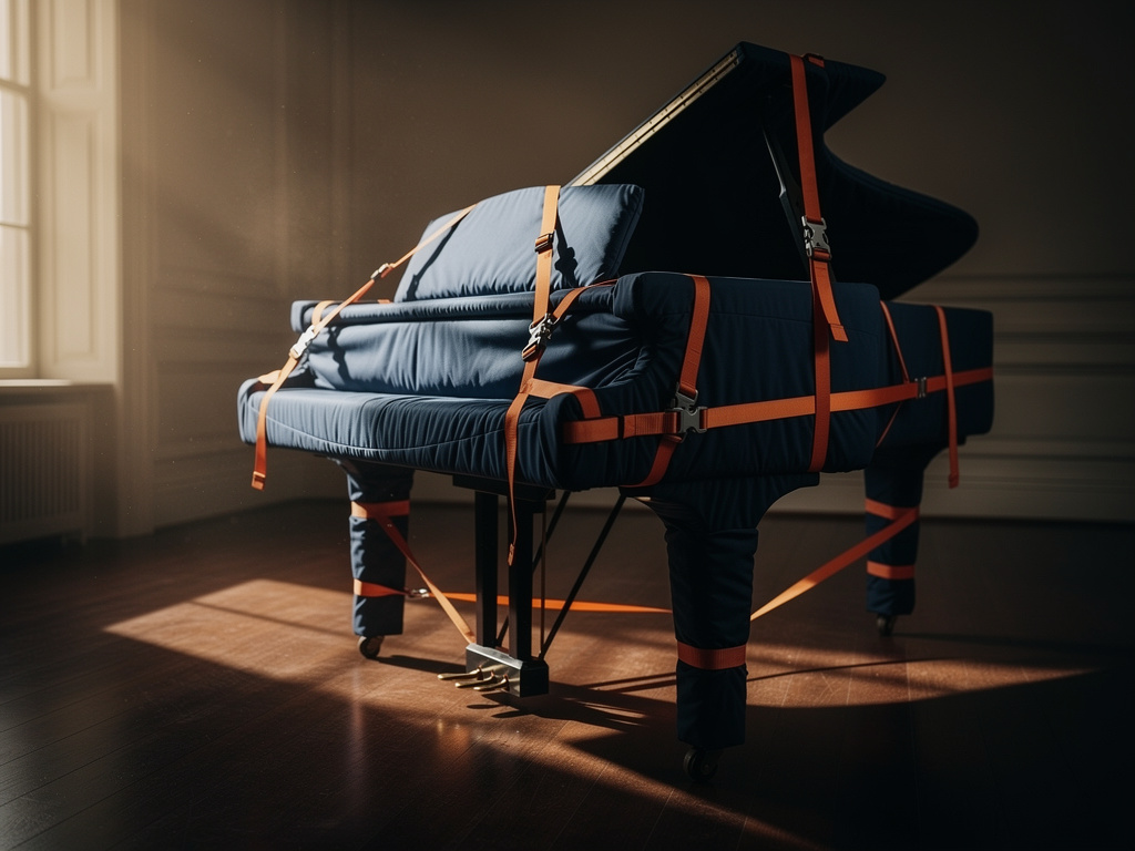 Manutention de piano et d'objets sensibles par une équipe de déménagement