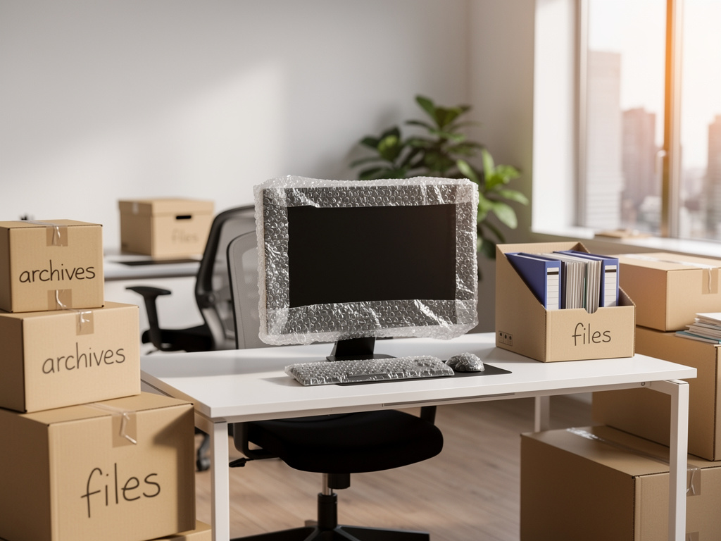 Équipe JMS en intervention sur un déménagement de bureaux